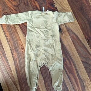 Rylee + Cru Baby Pajamas Long Sleeve Footed Sleepers Tan Fox Print 12 18 Months
